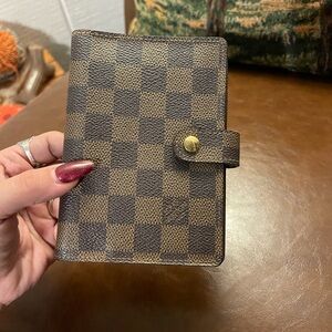 Checkered Brown Wallet